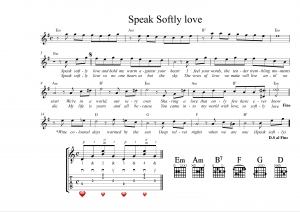 Sheet nhạc bài hát speak softly love