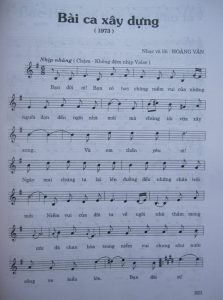 Sheet nhạc bài hát bài ca xây dựng 1